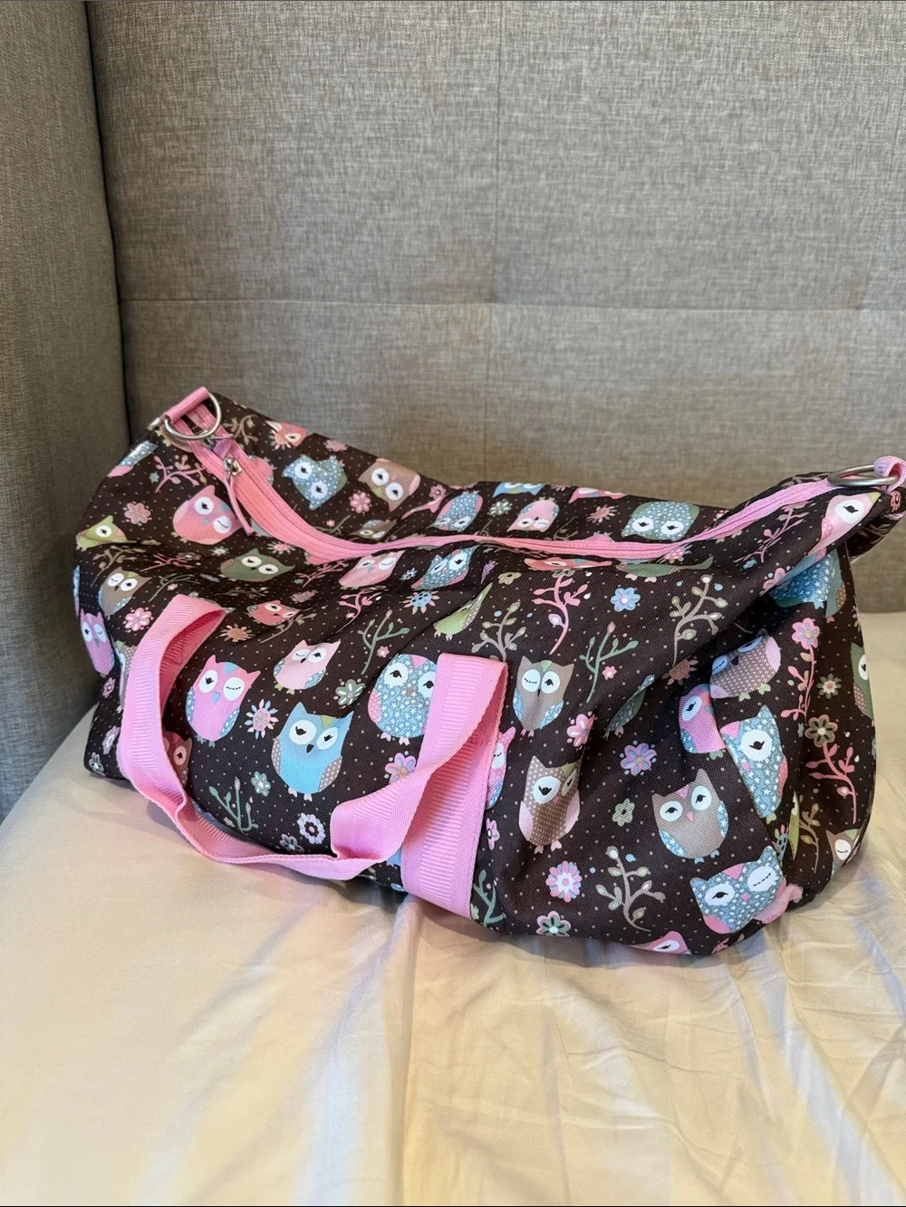 Pottery barn owl duffle bag travel